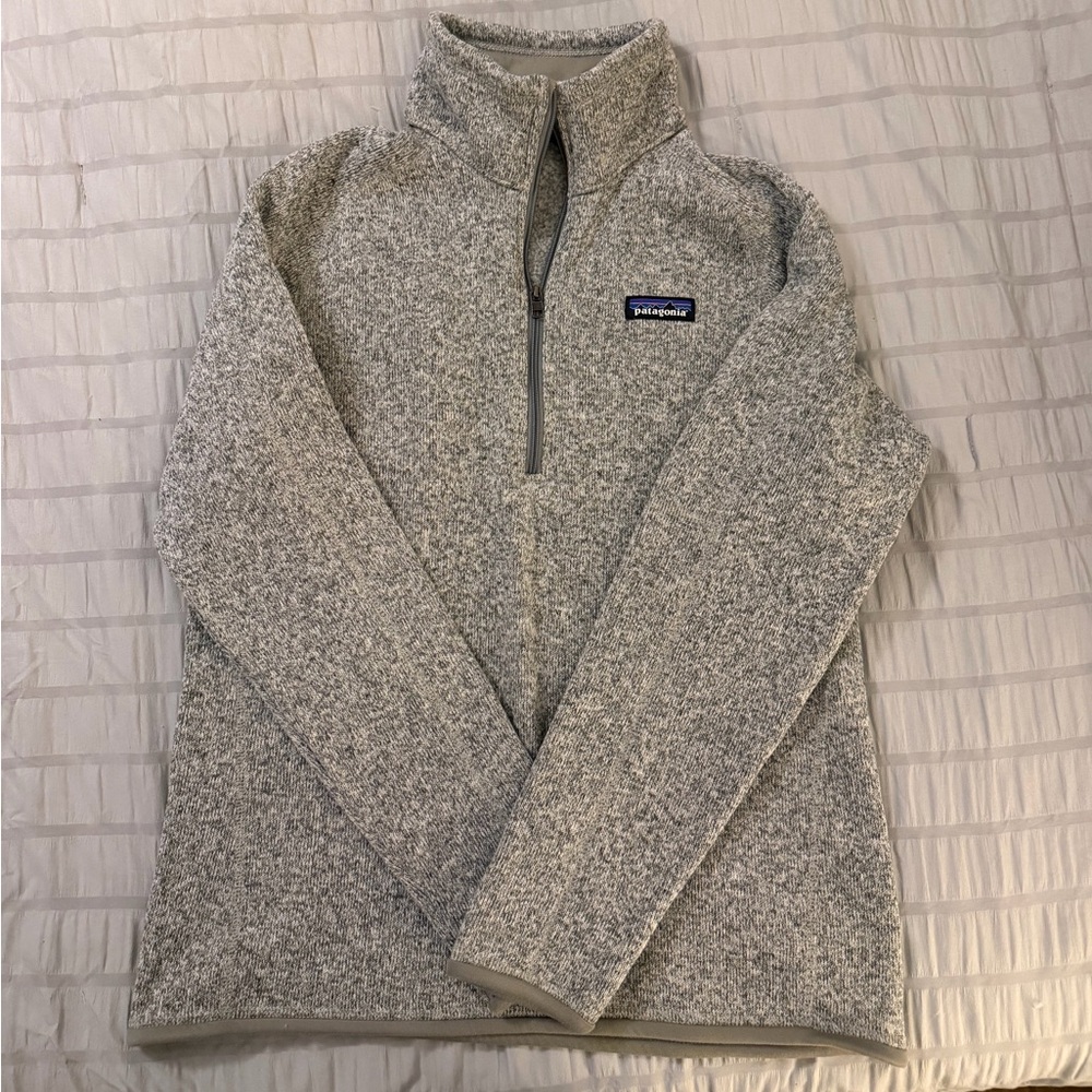 Patagonia zip fleece grey size medium